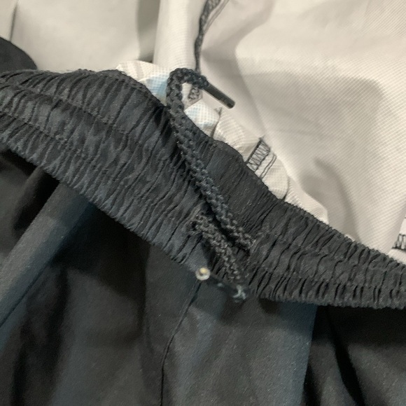 Nike Gold Black w/White Side Trim Pull On Leg Zip Athletic Pants size L - Picture 10 of 12